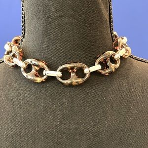 Brand New “Tortoise Shell” Necklace with Equestrian Style Clasp  17” L